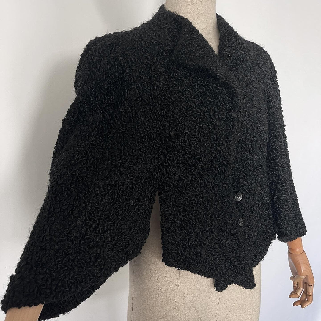 GRIEDER & Cie - GRIEDER & Cie Vintage Sheep Fur poncho - AVVIIVVA.COM