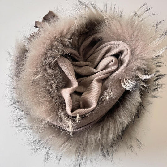 HEMISPHERE - HEMISPHERE Cashmere Fur Scarf - AVVIIVVA.COM