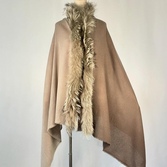 HEMISPHERE - HEMISPHERE Cashmere Fur Scarf - AVVIIVVA.COM