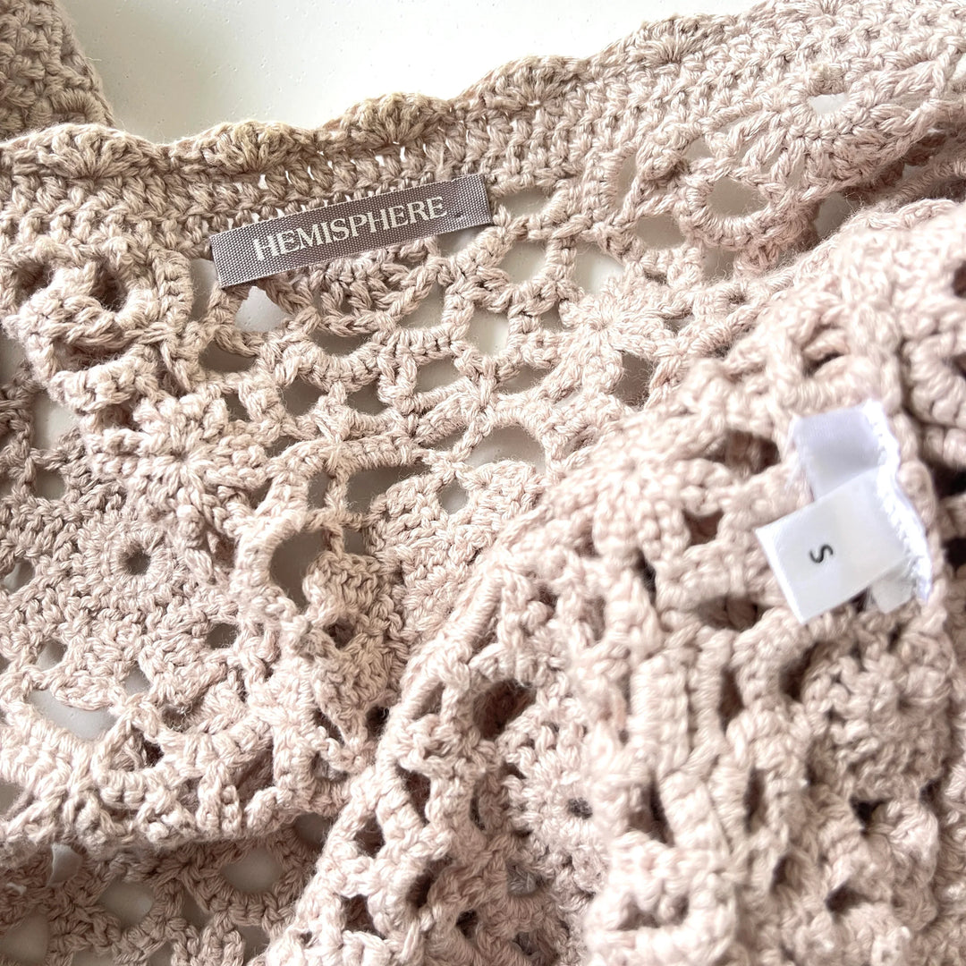 HEMISPHERE - HEMISPHERE Crochet Cardigan - AVVIIVVA.COM
