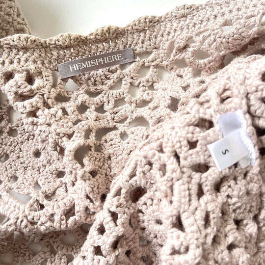 HEMISPHERE - HEMISPHERE Crochet Cardigan - AVVIIVVA.COM