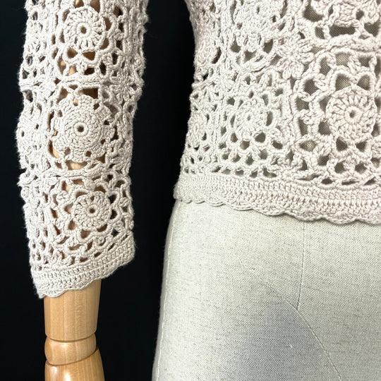 HEMISPHERE - HEMISPHERE Crochet Cardigan - AVVIIVVA.COM