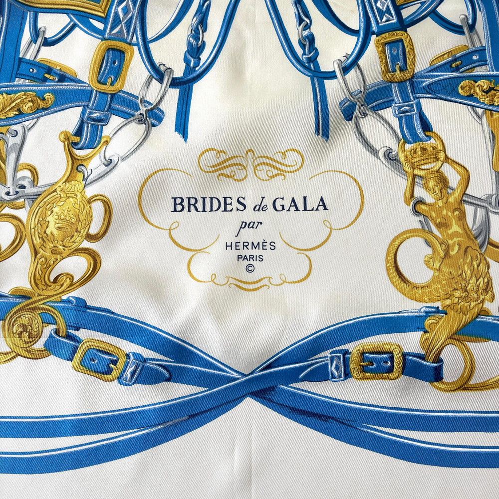 HERMES - HERMÈS Brides De Gala Vintage Care Scarf - AVVIIVVA.COM