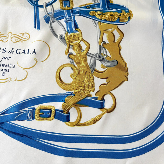 HERMES - HERMÈS Brides De Gala Vintage Care Scarf - AVVIIVVA.COM