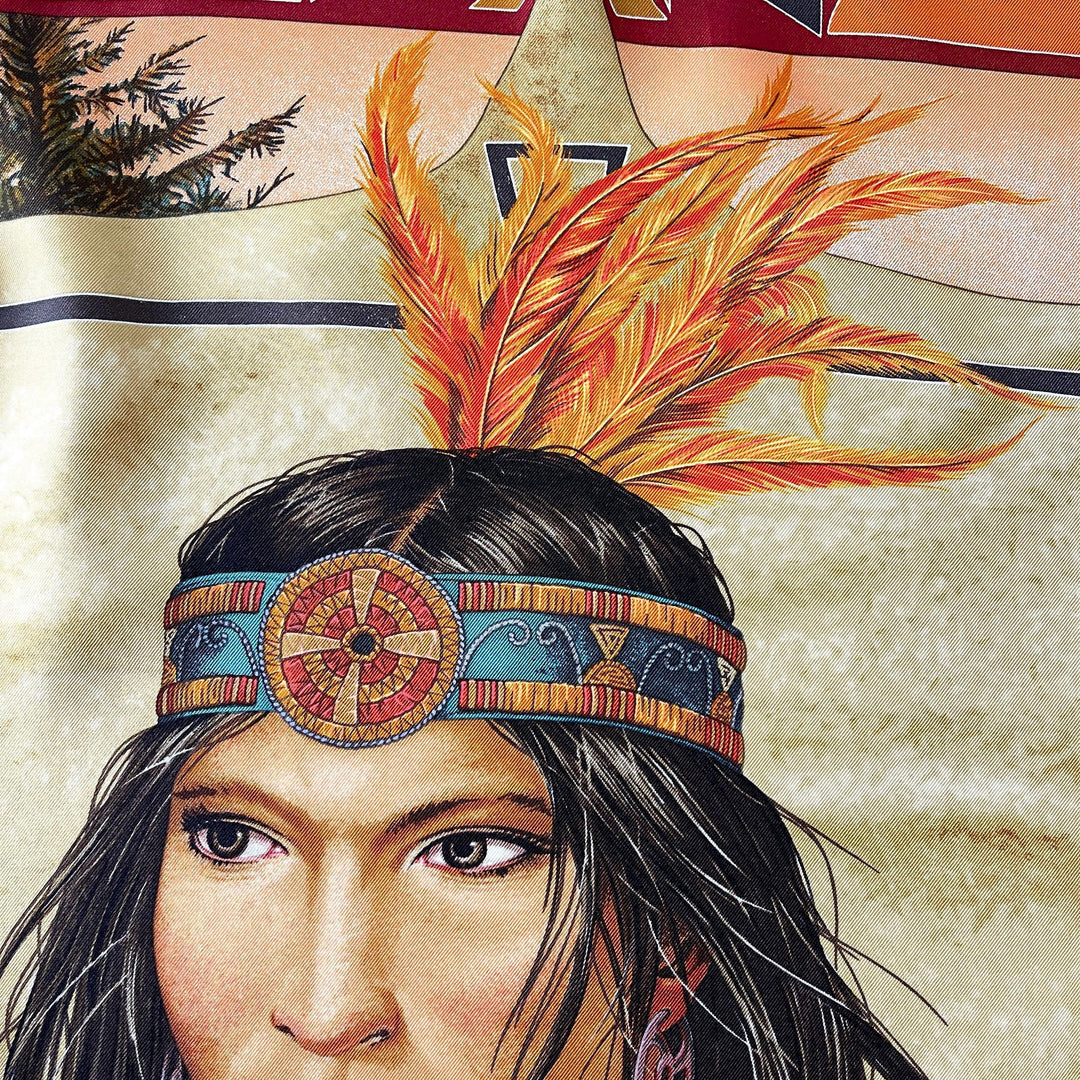 HERMES - HERMES WA'KO NI New Silk Scarf - AVVIIVVA.COM