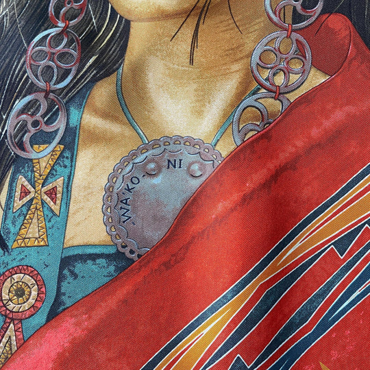 HERMES - HERMES WA'KO NI New Silk Scarf - AVVIIVVA.COM