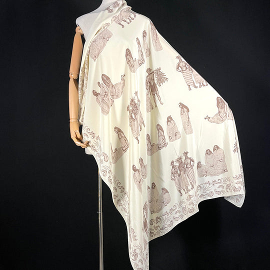 I BLUES - I BLUES Big Silk Scarf - AVVIIVVA.COM