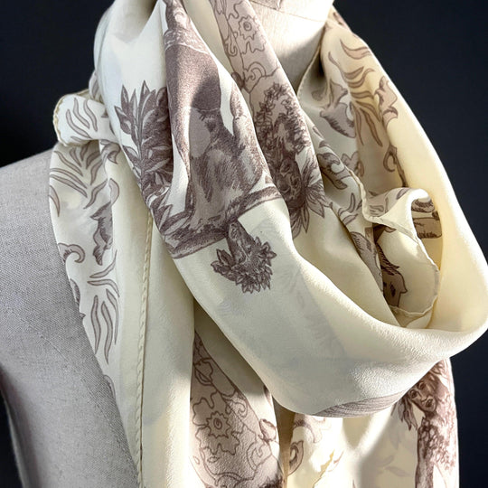 I BLUES - I BLUES Big Silk Scarf - AVVIIVVA.COM