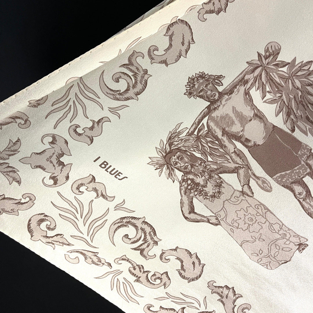 I BLUES - I BLUES Big Silk Scarf - AVVIIVVA.COM