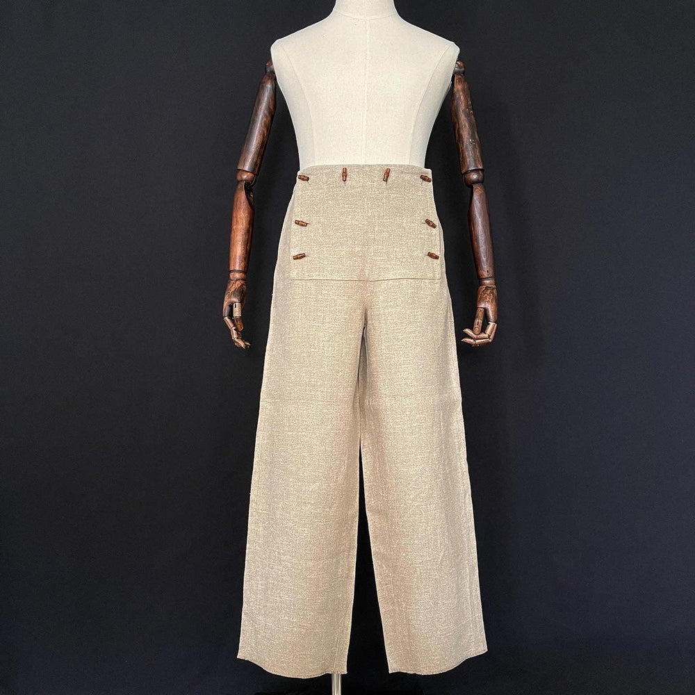 JEAN PAUL GAULTIER - JEAN PAUL GAULTIER Vintage Classic Linen Sailor men's Pants - AVVIIVVA.COM