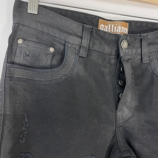 JOHN GALLIANO - JOHN GALLIANO Black Jeans - AVVIIVVA.COM