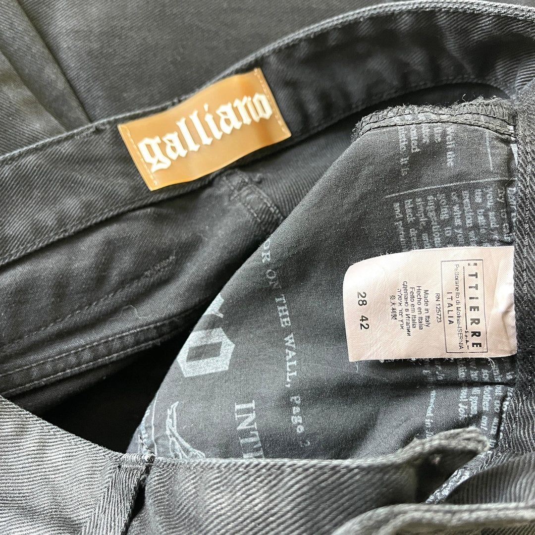 JOHN GALLIANO - JOHN GALLIANO Black Jeans - AVVIIVVA.COM