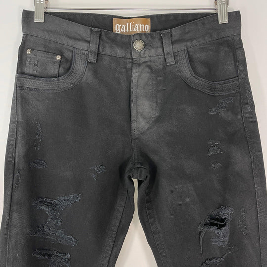 JOHN GALLIANO - JOHN GALLIANO Black Jeans - AVVIIVVA.COM