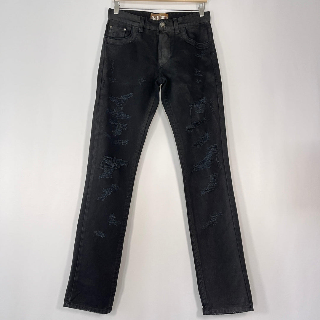 JOHN GALLIANO - JOHN GALLIANO Black Jeans - AVVIIVVA.COM