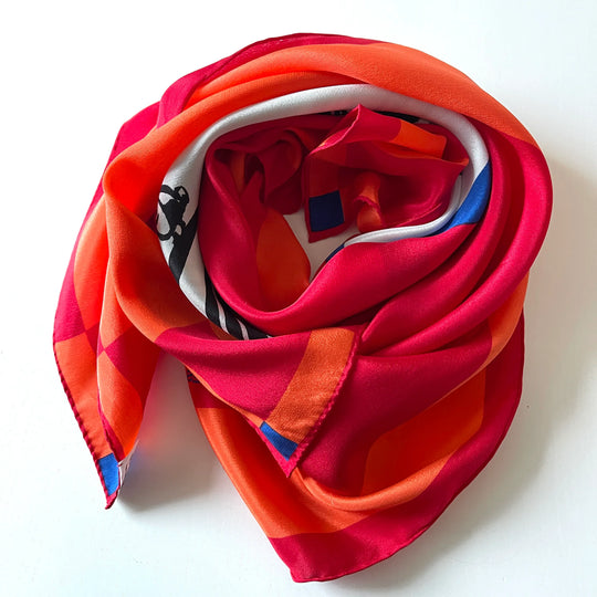 MERCEDES-BENZ - MERCEDES-BENZ Vintage Silk Scarf - AVVIIVVA.COM