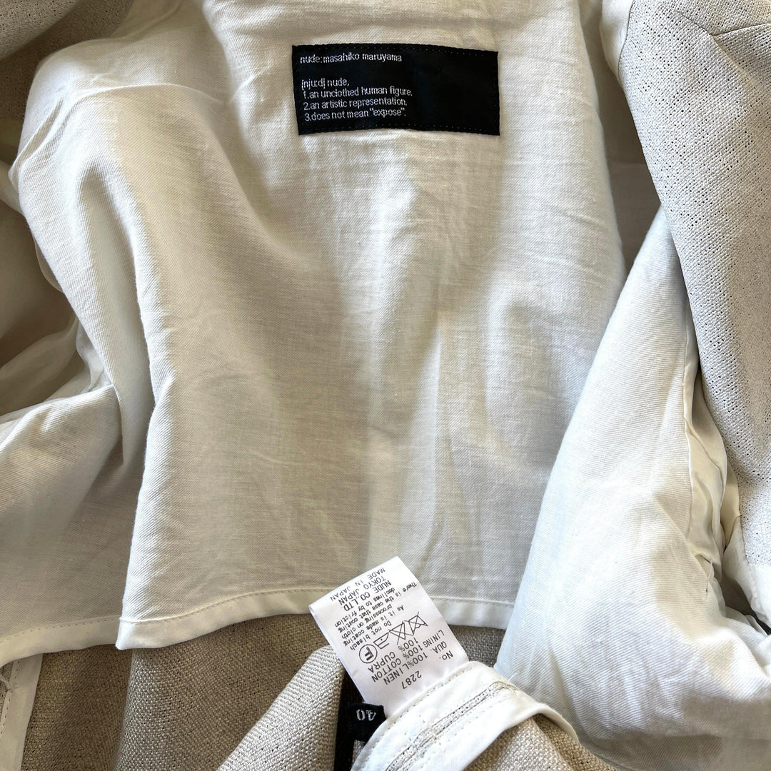 NUDE: MASAHIKO MARUYAMA - NUDE: MASAHIKO MARUYAMA Jacket - AVVIIVVA.COM