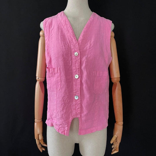 OSKA - OSKA Linen Vest - AVVIIVVA.COM