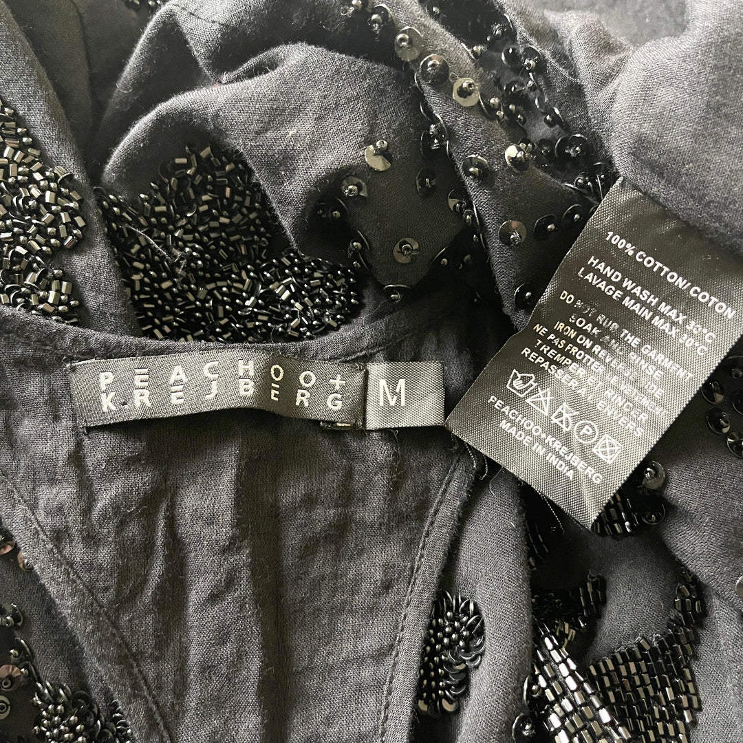 PEACHOO + KREJBERG - PEACHOO + KREJBERG Hand-Embroidered Top - AVVIIVVA.COM