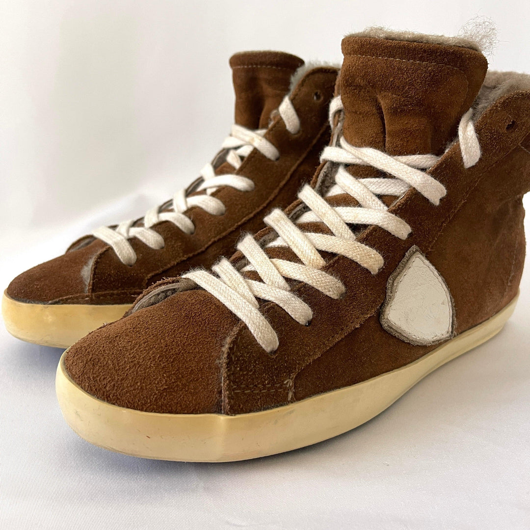 PHILIPPE MODEL - PHILIPPE MODEL Shearling Sneaker - AVVIIVVA.COM
