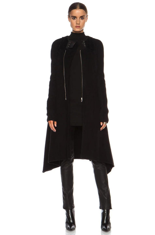 RICK OWENS - RICK OWENS Cashmere Coat - AVVIIVVA.COM