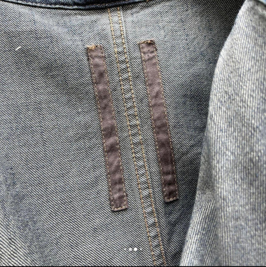 RICK OWENS - RICK OWENS Denim Jacket - AVVIIVVA.COM