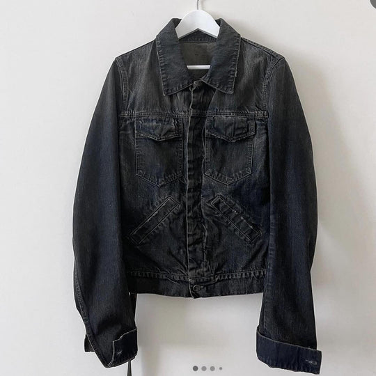 RICK OWENS - RICK OWENS Denim Jacket - AVVIIVVA.COM
