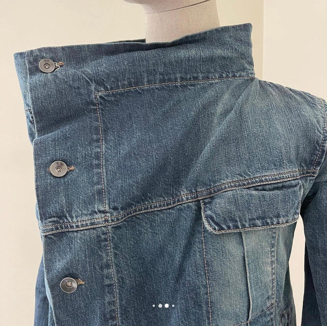 RICK OWENS - RICK OWENS Denim Jacket - AVVIIVVA.COM