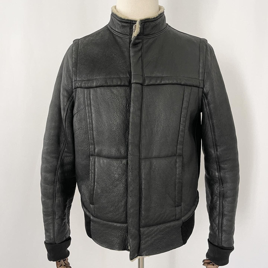RICK OWENS - RICK OWENS Lamb Shearling Jacket - AVVIIVVA.COM