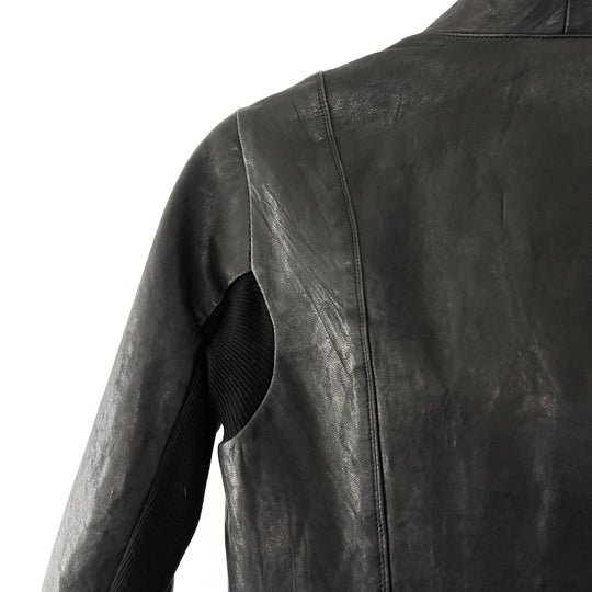RICK OWENS - RICK OWENS Leather Jacket - AVVIIVVA.COM
