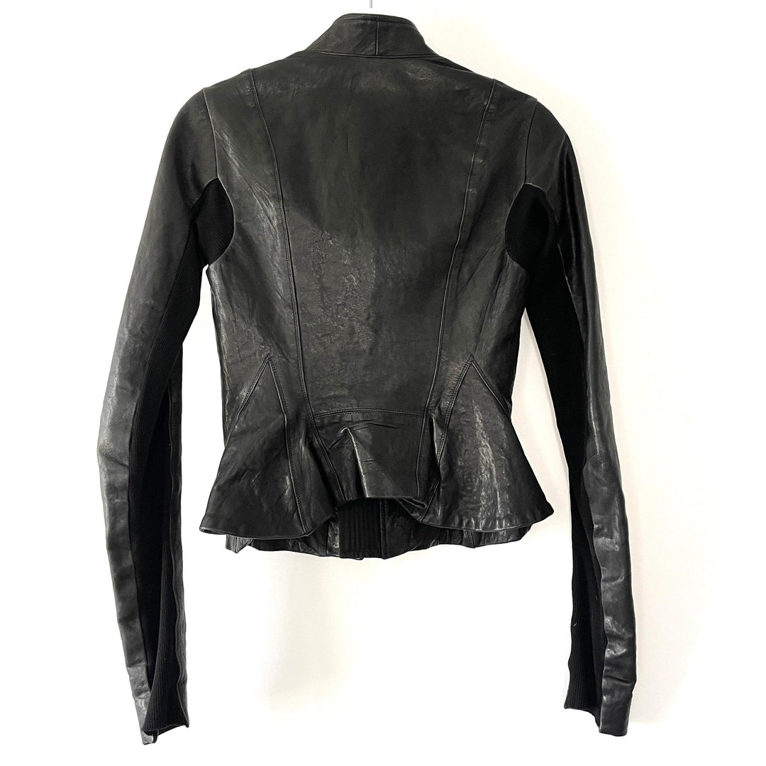 RICK OWENS - RICK OWENS Leather Jacket - AVVIIVVA.COM