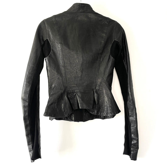 RICK OWENS - RICK OWENS Leather Jacket - AVVIIVVA.COM