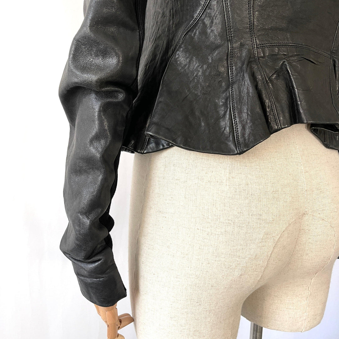 RICK OWENS - RICK OWENS Leather Jacket - AVVIIVVA.COM
