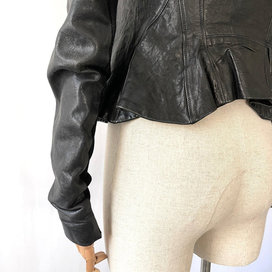 RICK OWENS - RICK OWENS Leather Jacket - AVVIIVVA.COM