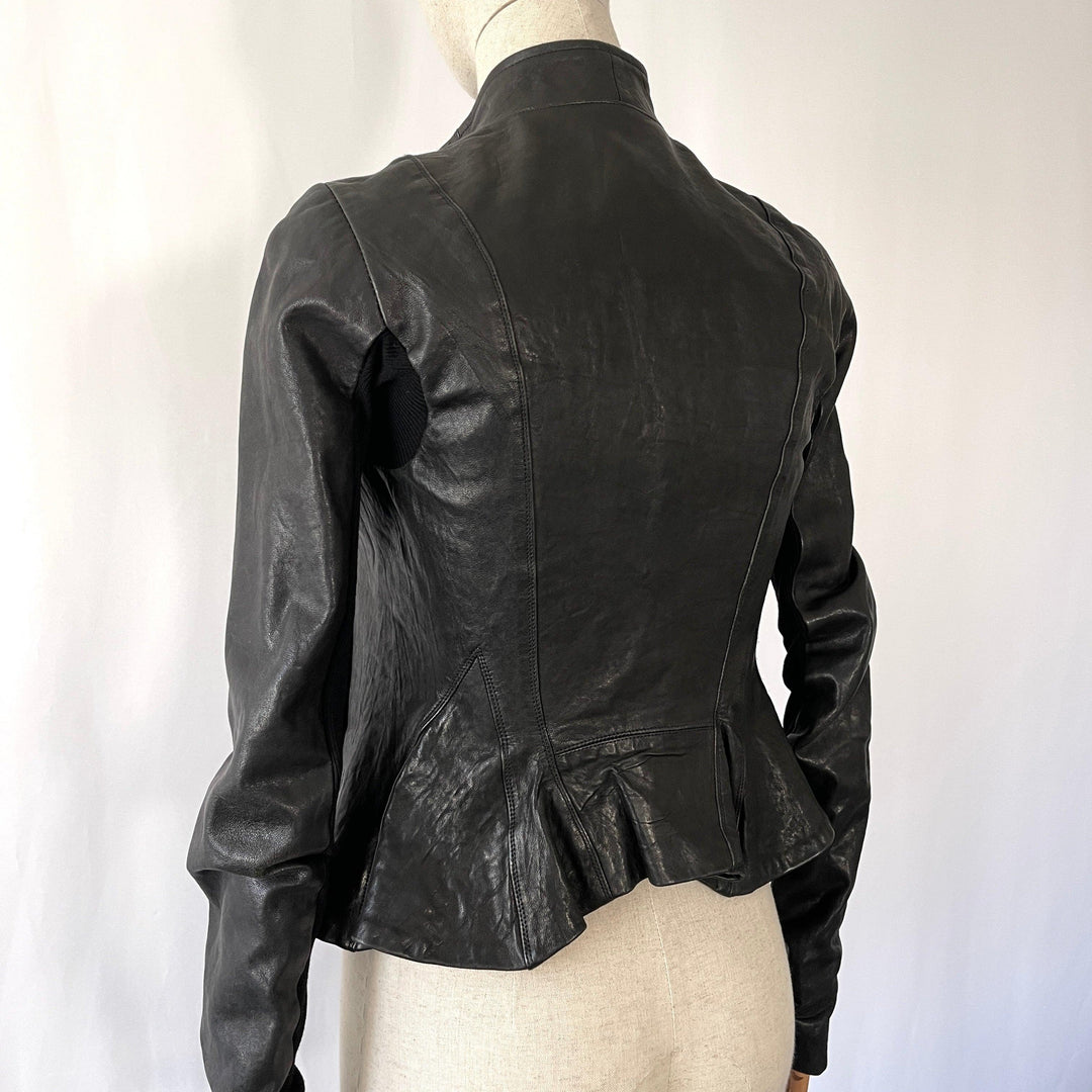 RICK OWENS - RICK OWENS Leather Jacket - AVVIIVVA.COM