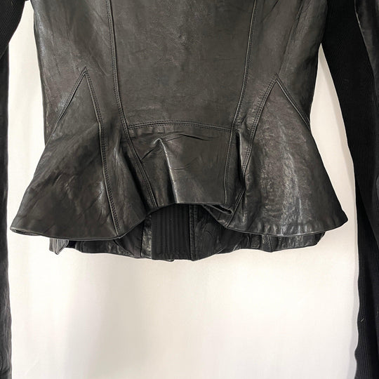 RICK OWENS - RICK OWENS Leather Jacket - AVVIIVVA.COM