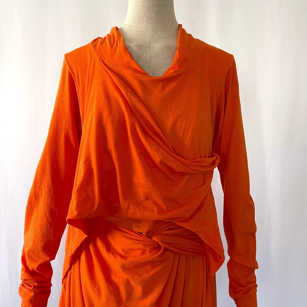 RUNDHOLZ - RUNDHOLZ Orange Dress - AVVIIVVA.COM