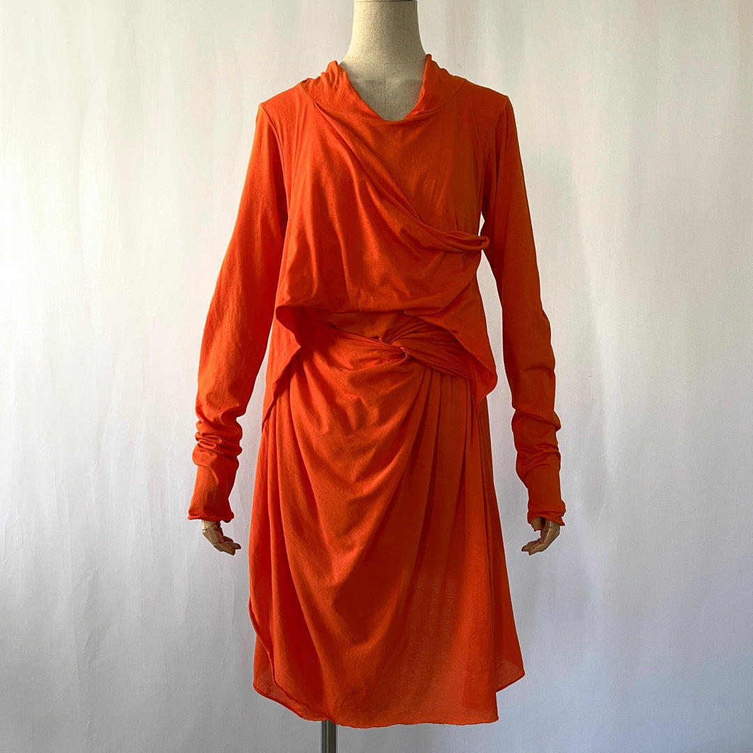 RUNDHOLZ - RUNDHOLZ Orange Dress - AVVIIVVA.COM
