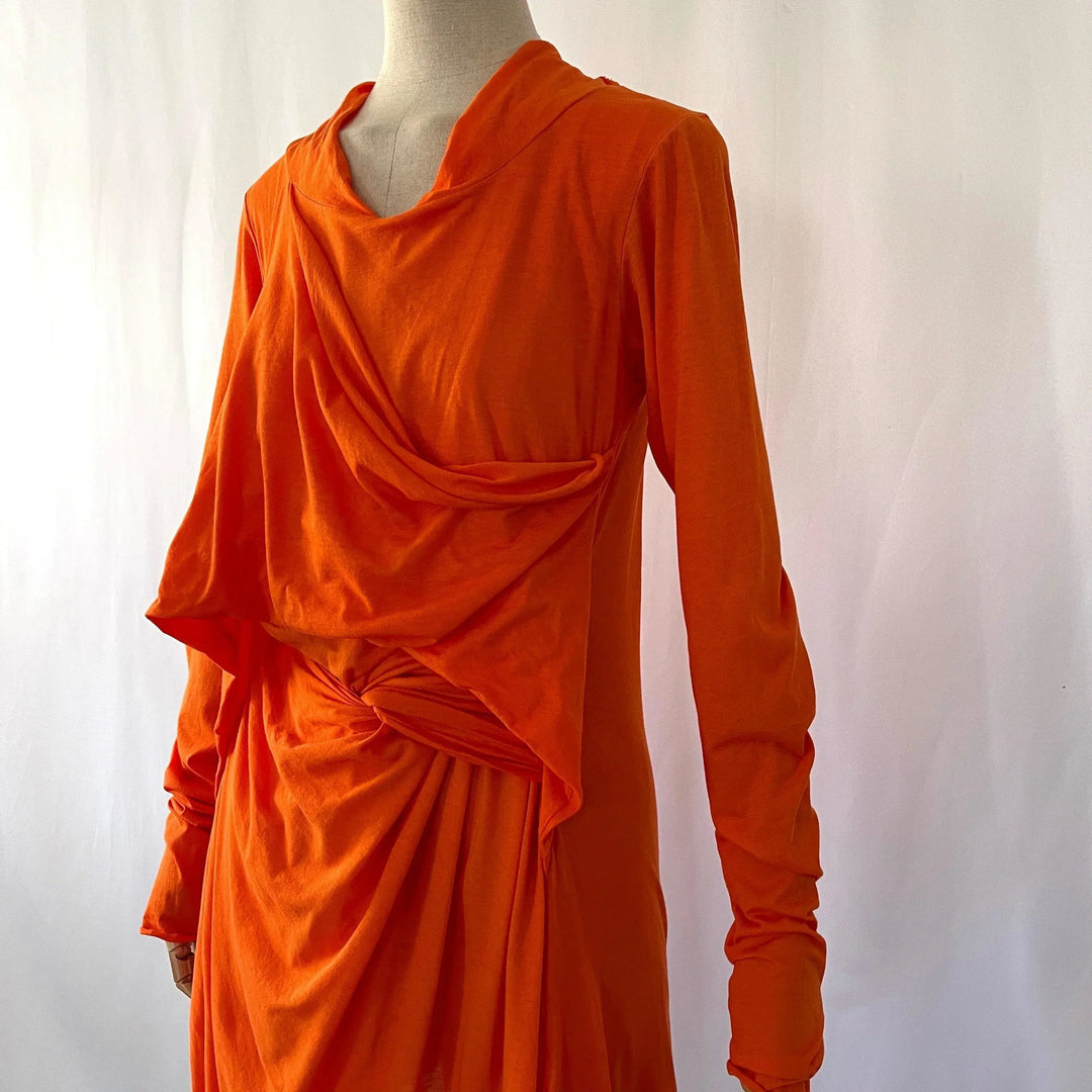 RUNDHOLZ - RUNDHOLZ Orange Dress - AVVIIVVA.COM