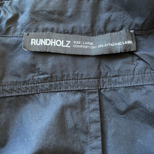 RUNDHOLZ - RUNDHOLZ Oversized Black Cotton Dress - AVVIIVVA.COM