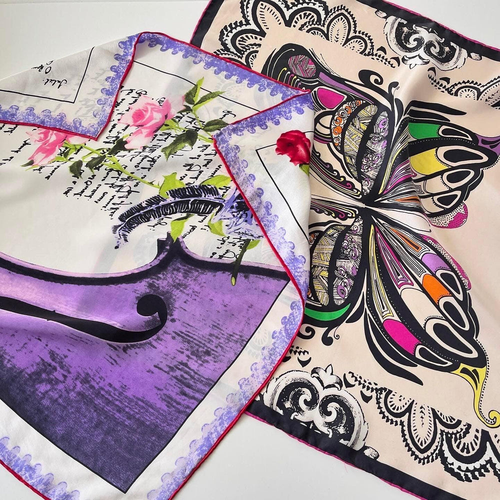 SET OF 2 - SET OF 2 Silk Scarves - AVVIIVVA.COM