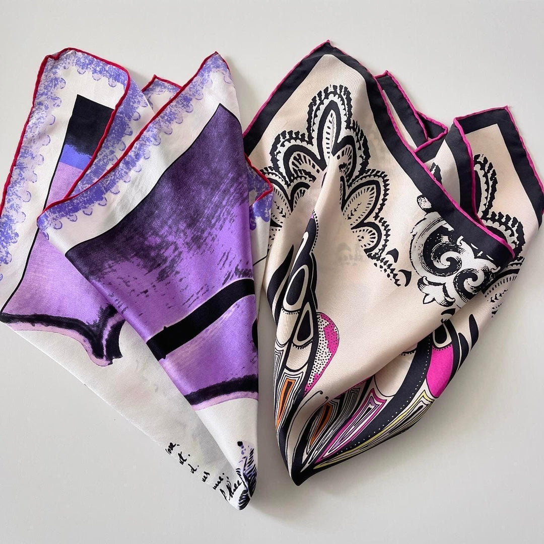 SET OF 2 - SET OF 2 Silk Scarves - AVVIIVVA.COM