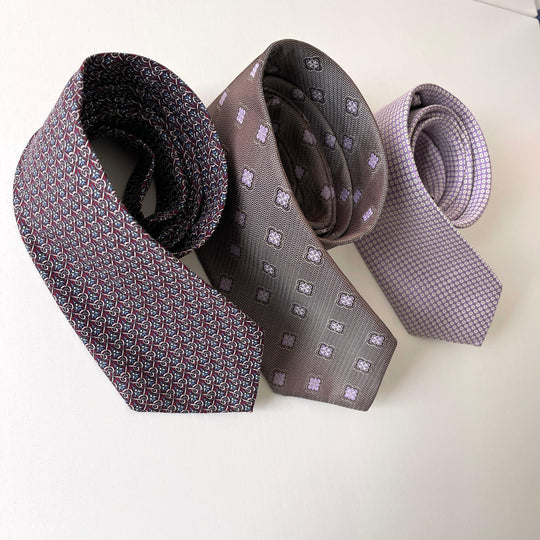 SET OF SILK TIES - SET OF 3 SILK TIES - AVVIIVVA.COM