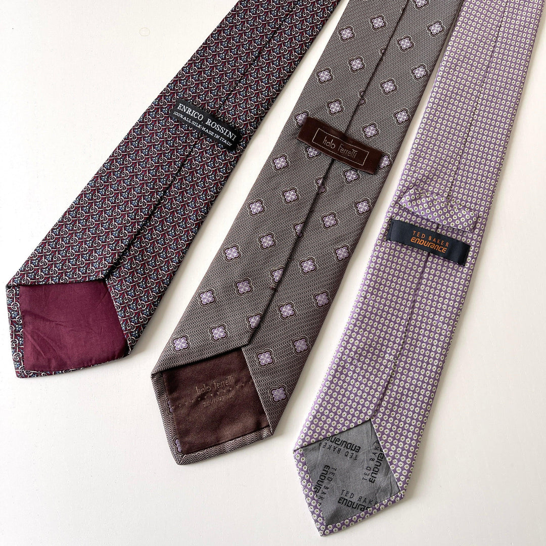 SET OF SILK TIES - SET OF 3 SILK TIES - AVVIIVVA.COM