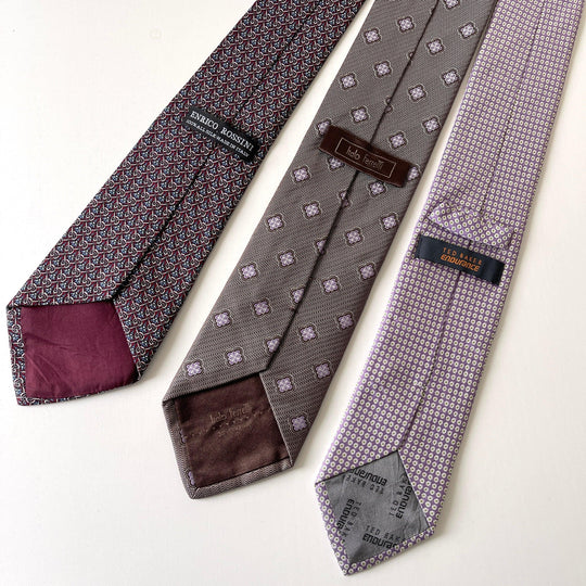 SET OF SILK TIES - SET OF 3 SILK TIES - AVVIIVVA.COM