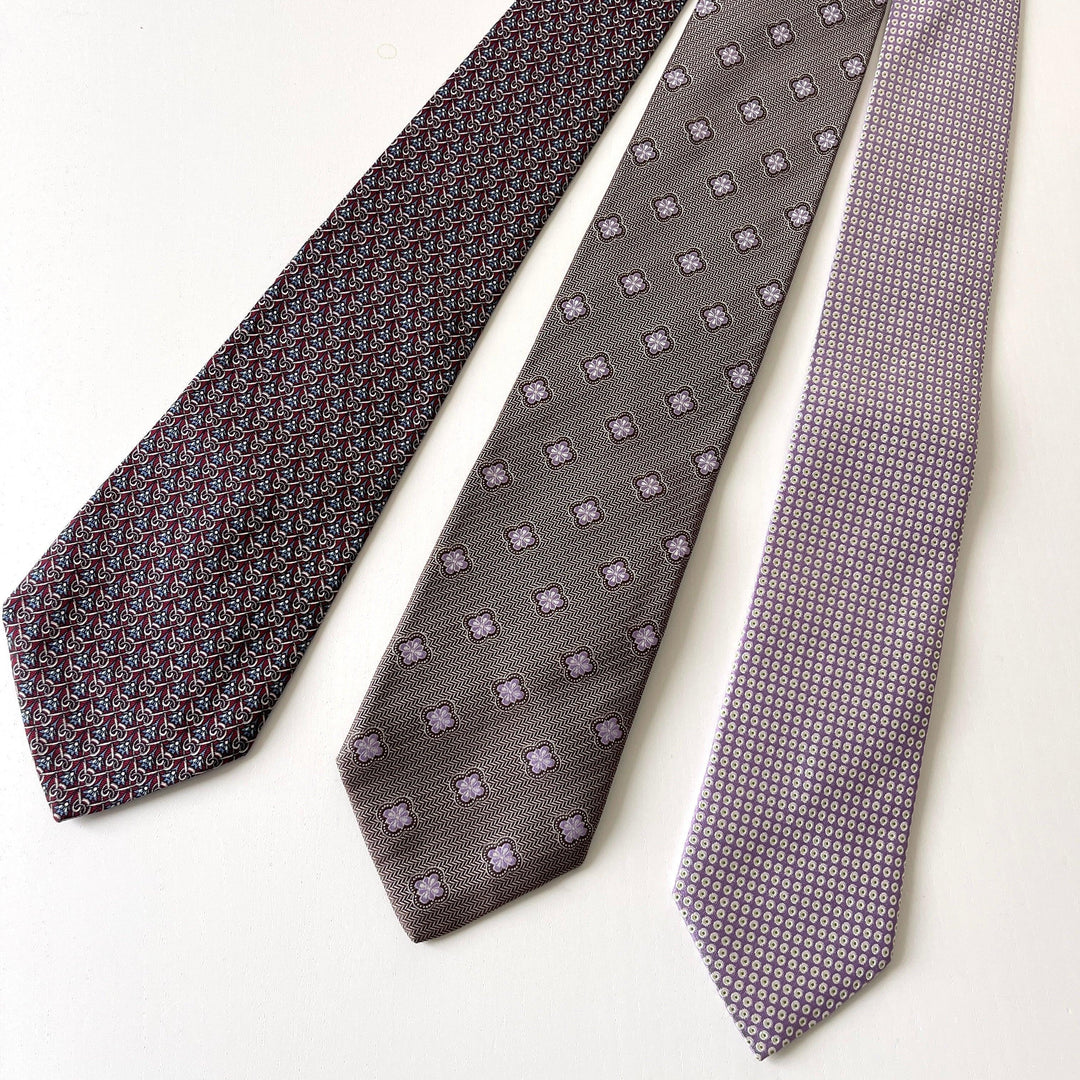 SET OF SILK TIES - SET OF 3 SILK TIES - AVVIIVVA.COM
