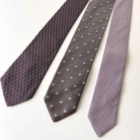 SET OF SILK TIES - SET OF 3 SILK TIES - AVVIIVVA.COM