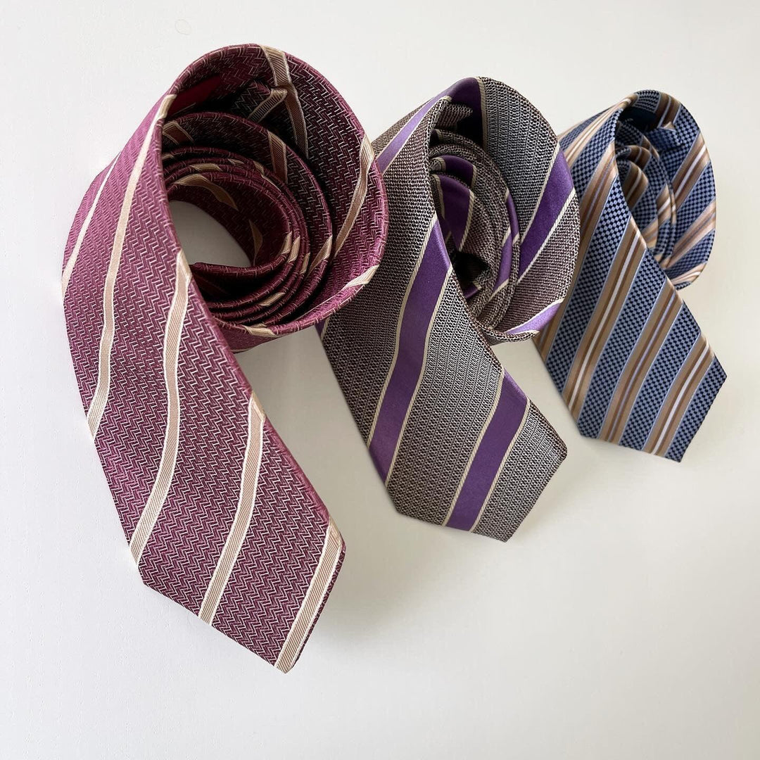 SET OF SILK TIES - SET OF SILK TIES - AVVIIVVA.COM
