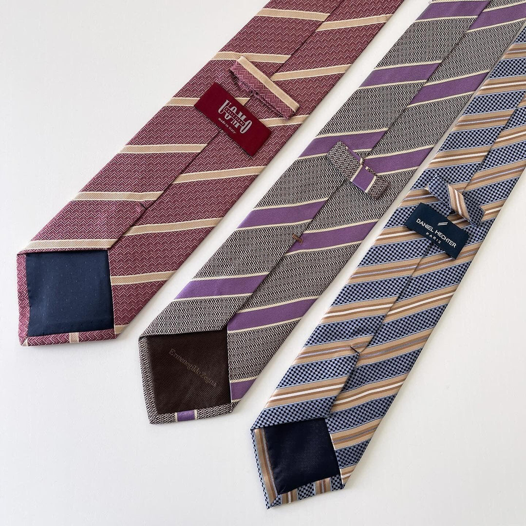 SET OF SILK TIES - SET OF SILK TIES - AVVIIVVA.COM