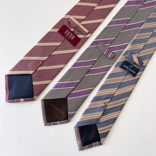 SET OF SILK TIES - SET OF SILK TIES - AVVIIVVA.COM