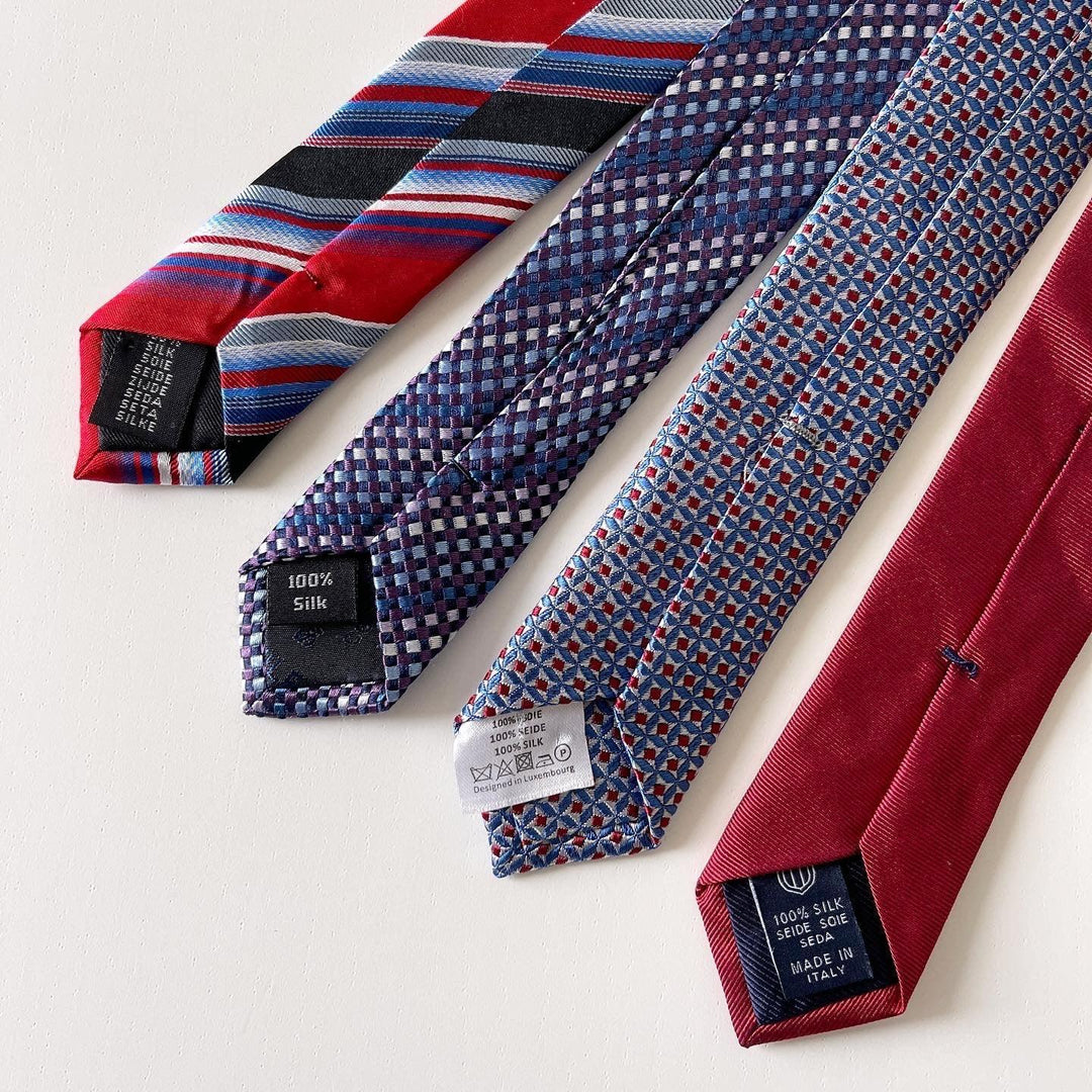 TIE - SET OF THE SILK HAND MADE TIES - AVVIIVVA.COM